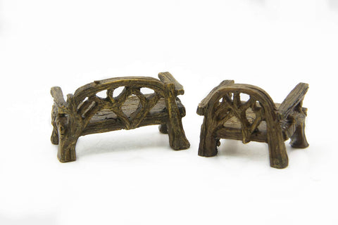 ODDIER fiddlehead fairy village chair adds charm to miniature setups