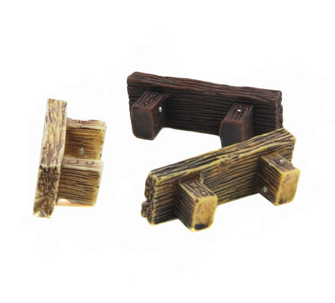 ODDIER miniature bench suitable for terrariums with bright colors and details.