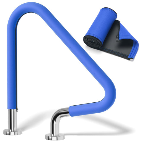 ODDMUCK 4ft pool handrail cover shows improved grip and safety on wet rails.
