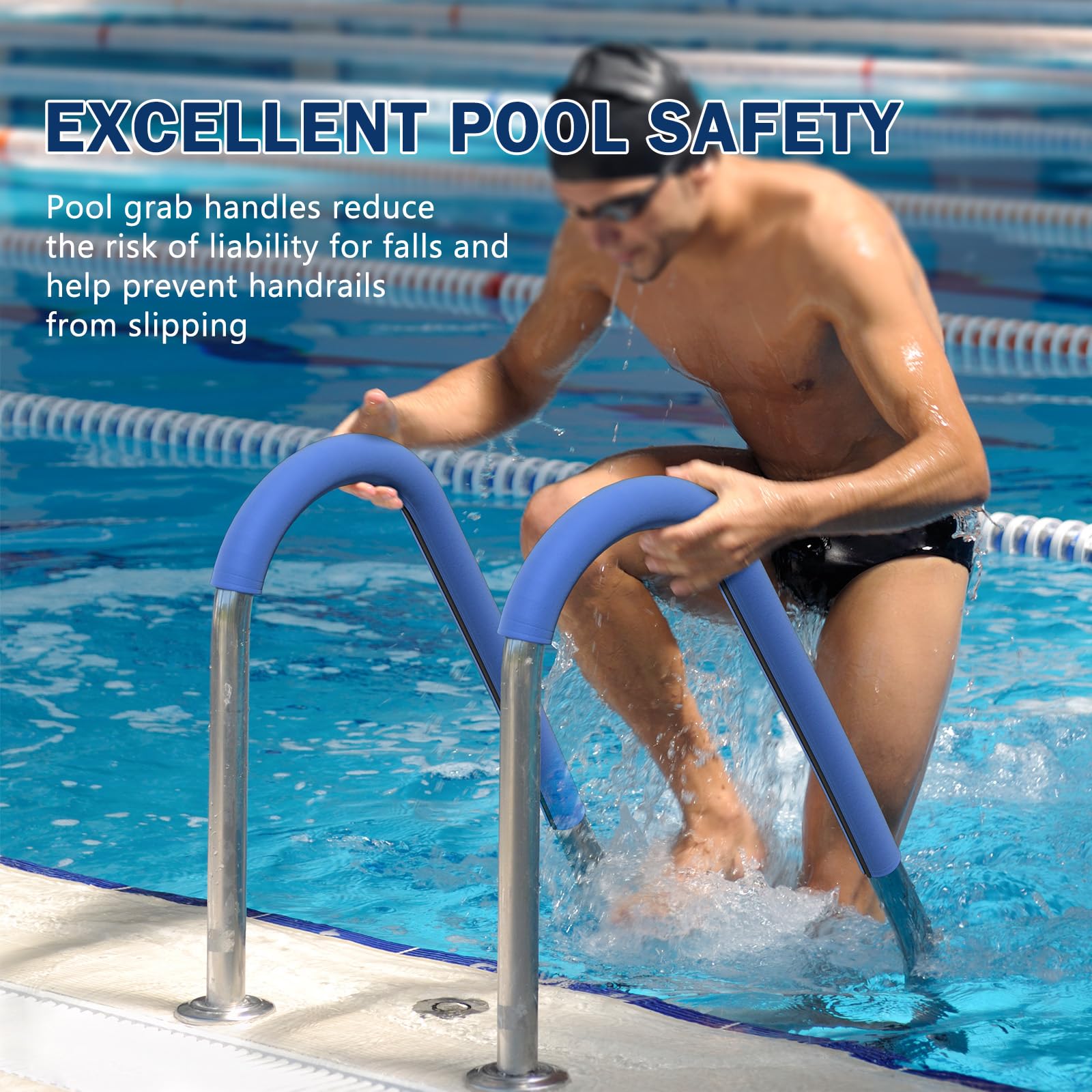 ODDMUCK anti-slip cover protects hands while entering and exiting the pool.