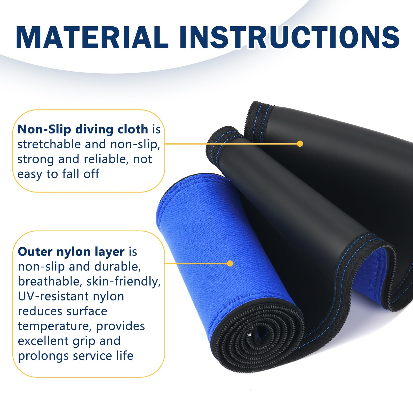ODDMUCK heat-resistant sleeve helps prevent hot rail contact in sun.