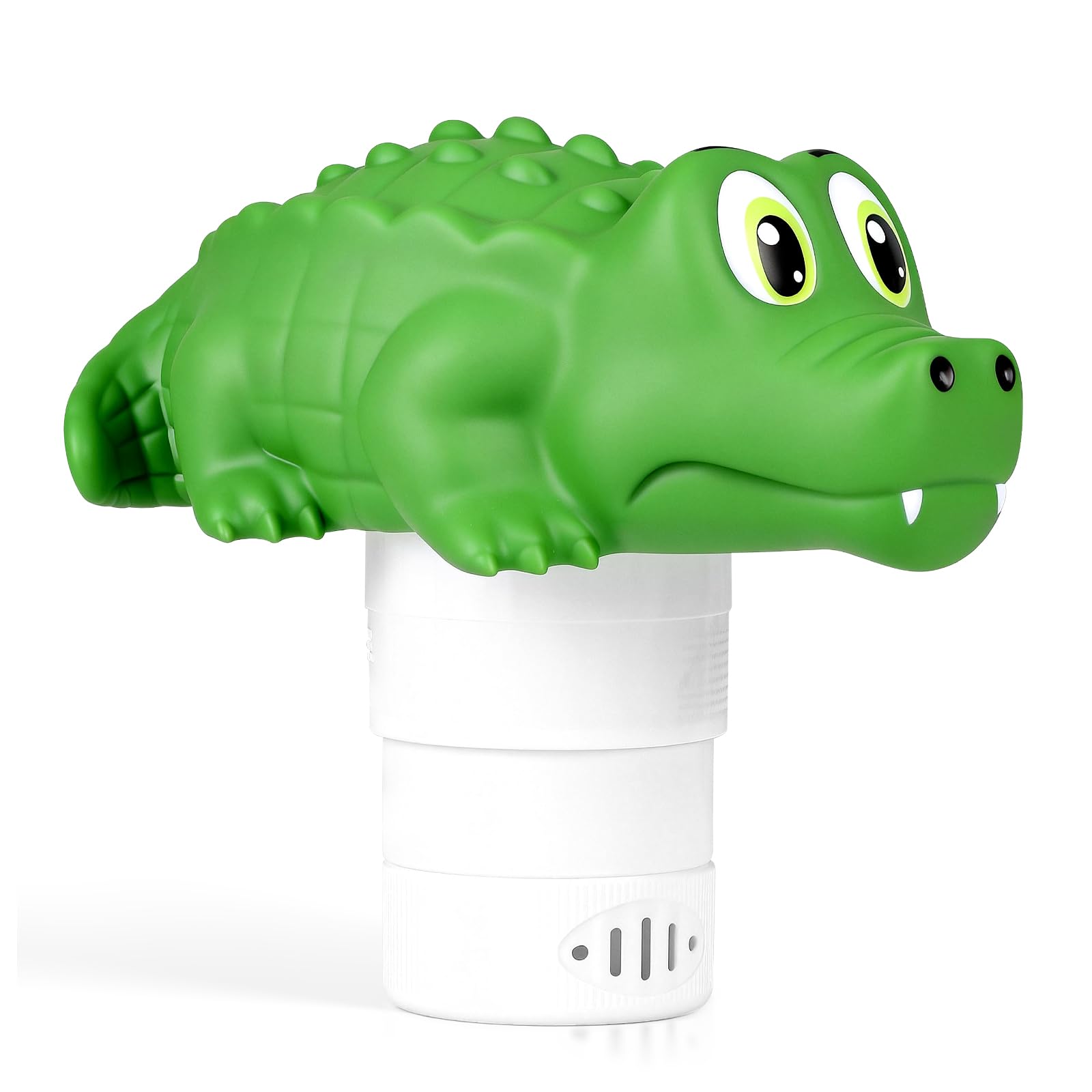 ODJSY crocodile design pool floater with steady chlorine release.