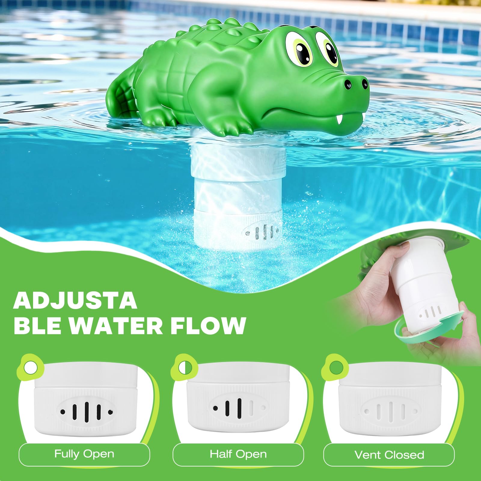 ODJSY floater suitable for pools, spas, and hot tubs.