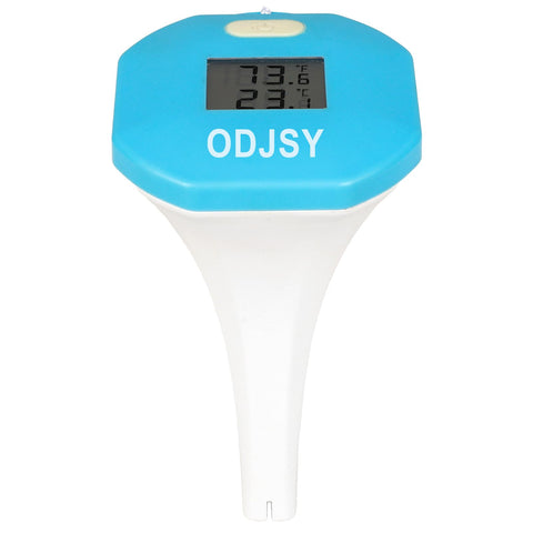 ODJSY pool thermometer with probe for quick water temperature checks.