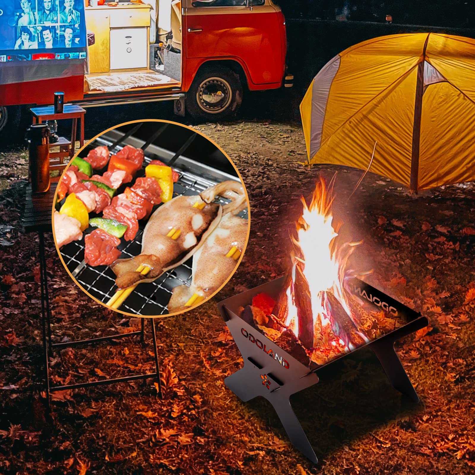 Odoland backyard patio essential for bonfires and casual outdoor cooking.