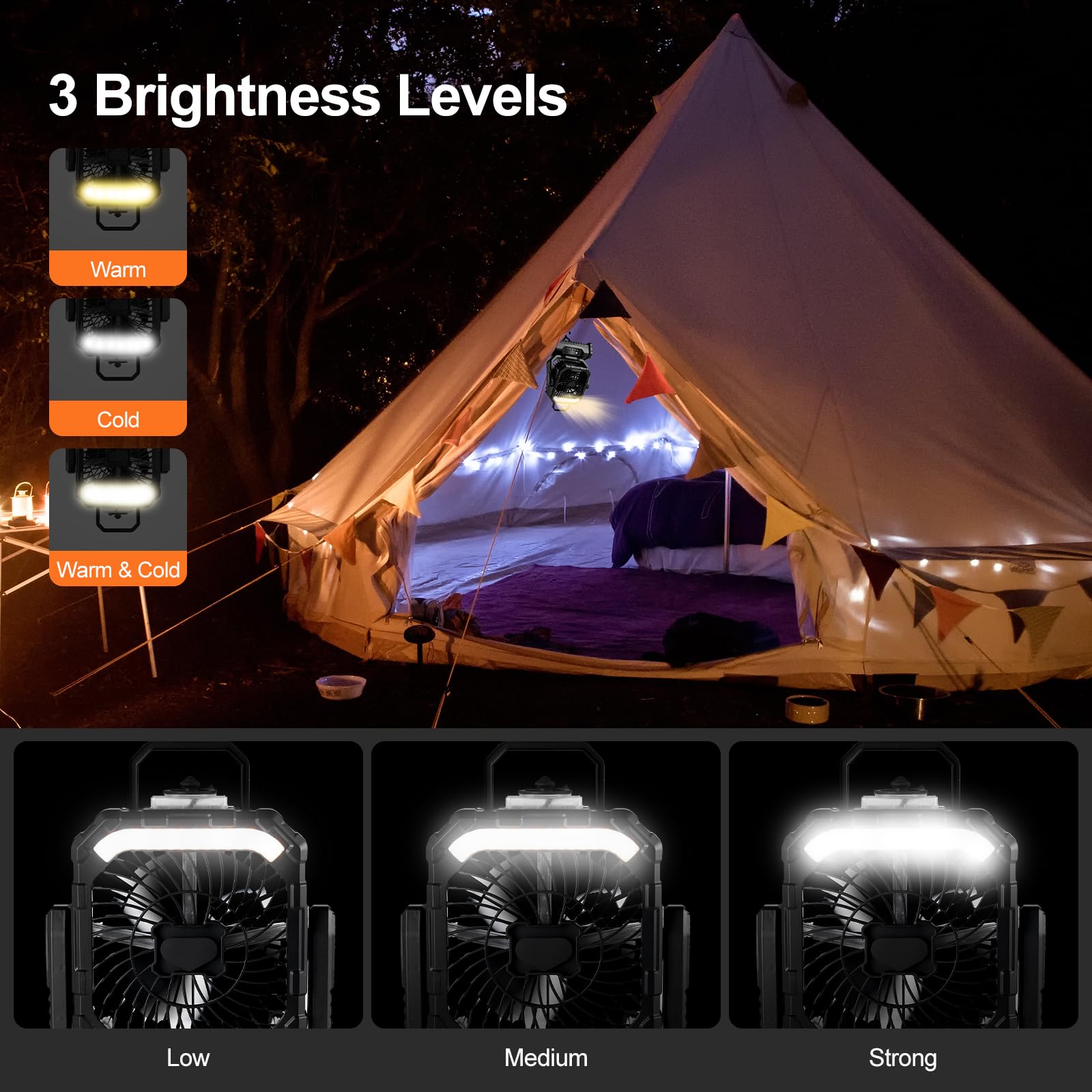 Odoland two-misting settings for customizable cooling during camping.
