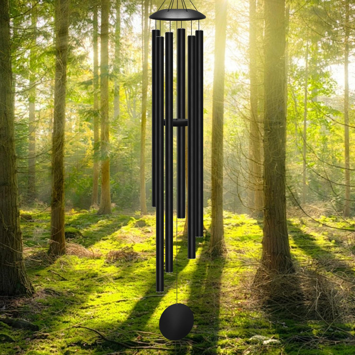 ODRODR 66-inch wind chimes with long tubes for outdoor resonance.