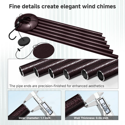ODRODR outdoor wind chime's reinforced hanging system withstands harsh weather.