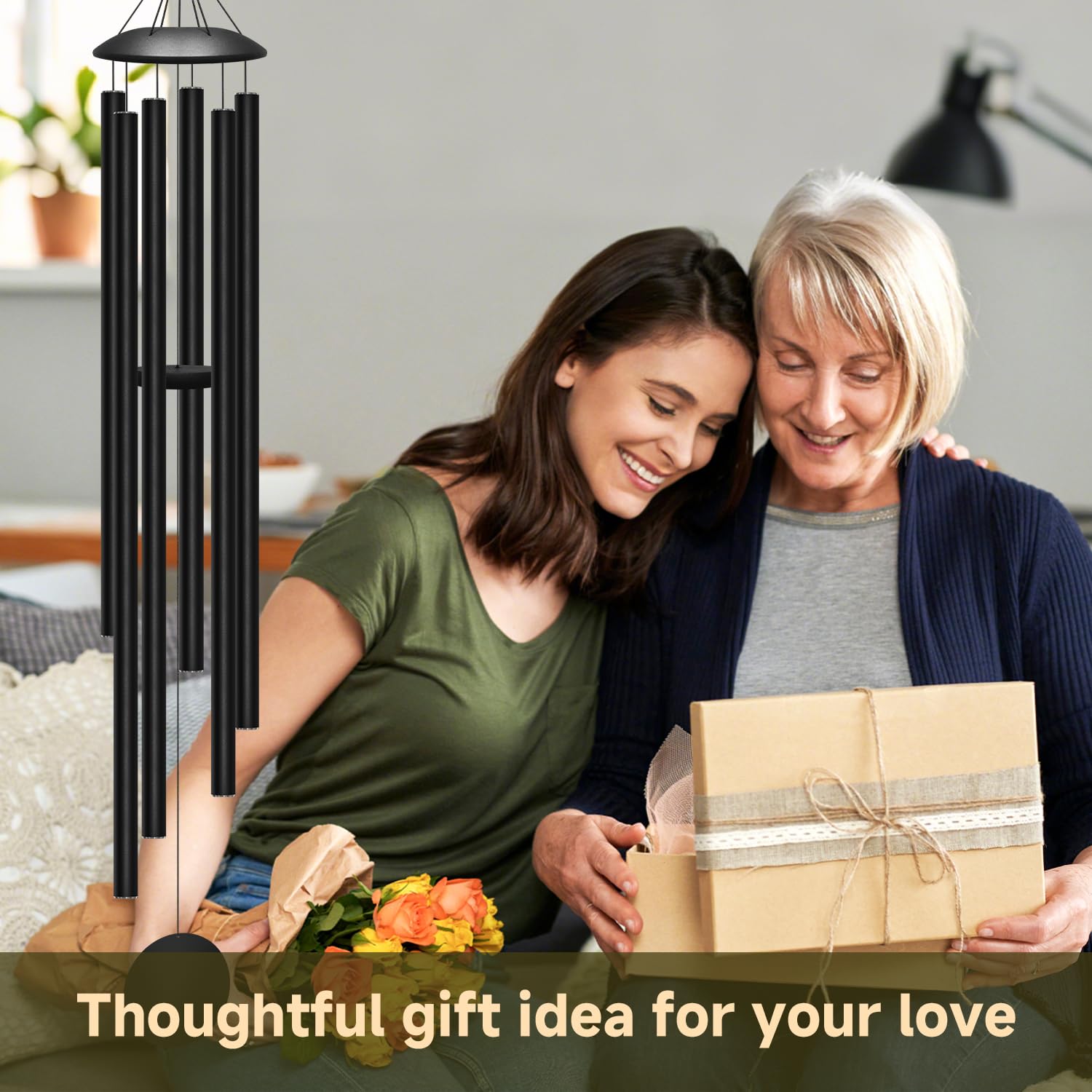 ODRODR wind chimes add garden patio decor with deep resonance.