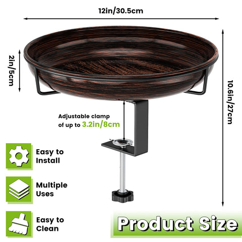 ODSNANIE 12-inch bowl provides ample bathing space