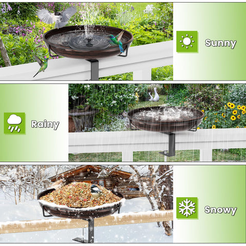 ODSNANIE bird feeder option with seeds attracts birds