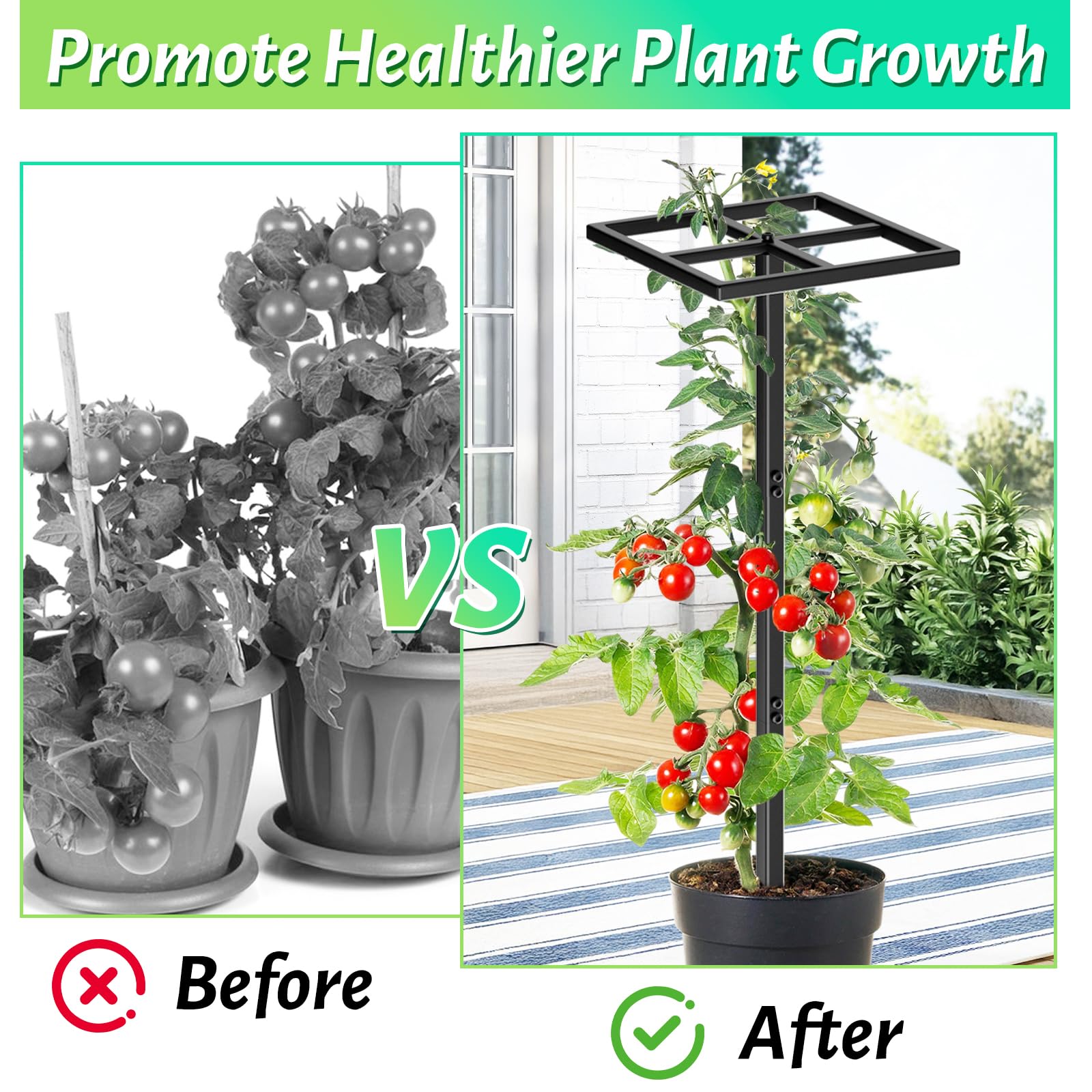 ODSNANIE durable metal construction withstands outdoor garden use