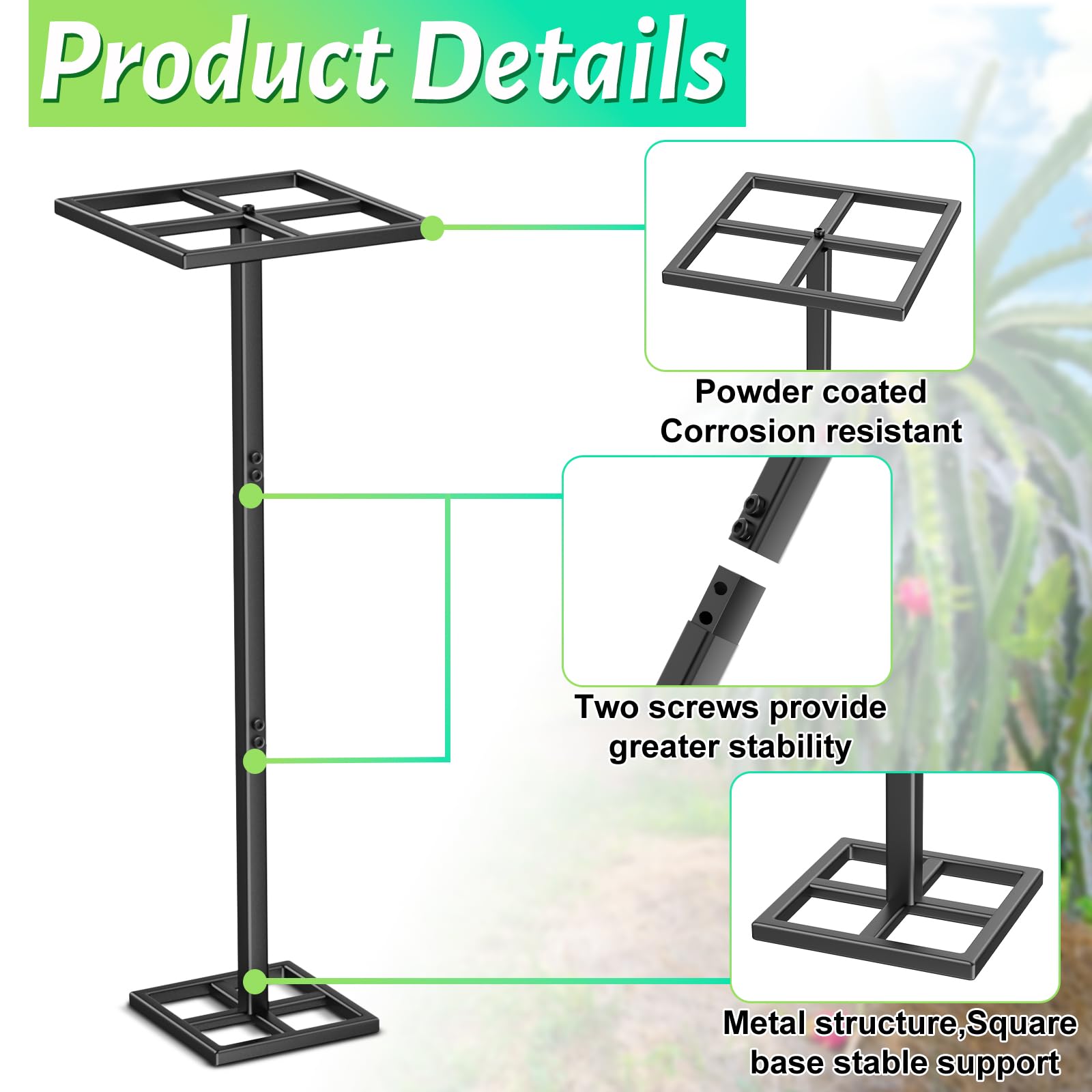 ODSNANIE sturdy metal construction for easy garden installation