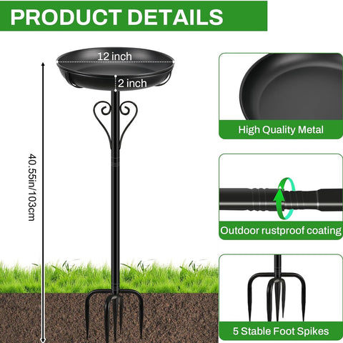 ODSNANIE heavy-duty bird bath bowl offering durable support for birds