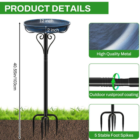 ODSNANIE heavy-duty iron design ensures long-lasting outdoor performance.