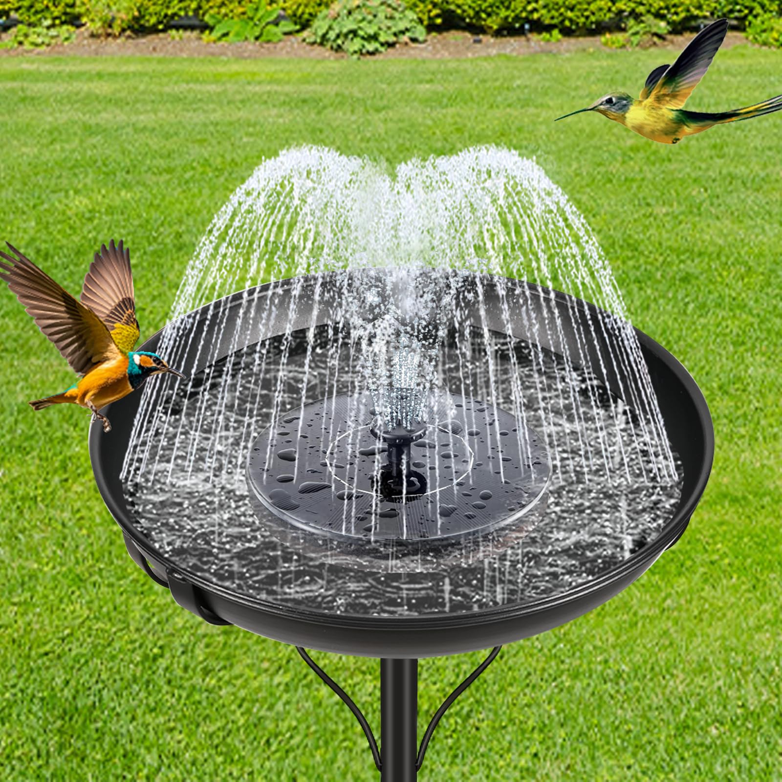 ODSNANIE stable metal stake enables flexible placement on lawn or patio