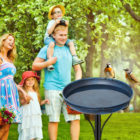 ODSNANIE stake-based setup lets you position the bird bath anywhere in minutes.