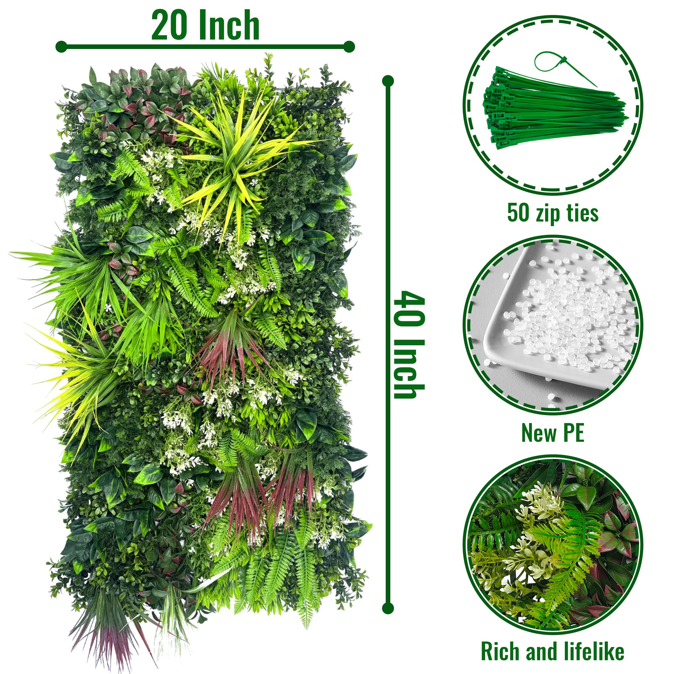ODTORY hedge panel adds indoor décor with lush, maintenance-free greenery.