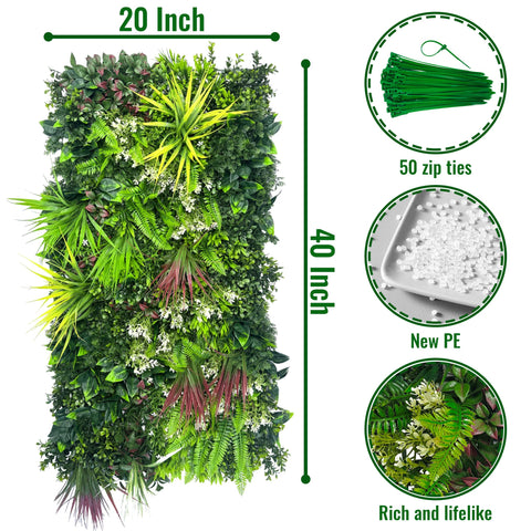 ODTORY hedge panel adds indoor décor with lush, maintenance-free greenery.