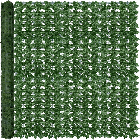 ODTORY artificial ivy fence panel for patio privacy and lush visual appeal.
