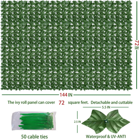 ODTORY ivy fence panel offers UV-protected greenery that stays vibrant outdoors.