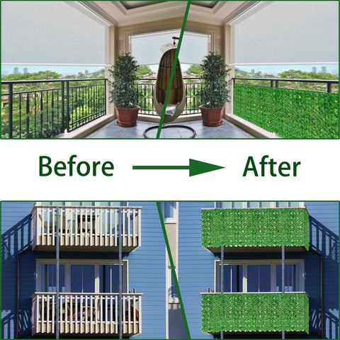 ODTORY artificial ivy fence panel weather-ready with UV protection for outdoor spaces.