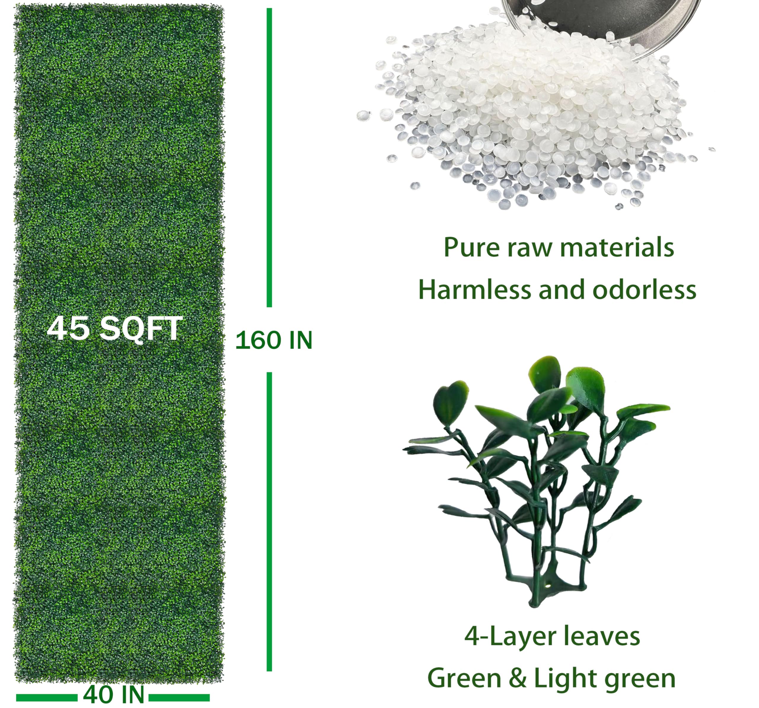 ODTORY faux boxwood roll creates lush screen for indoor or balcony decor.