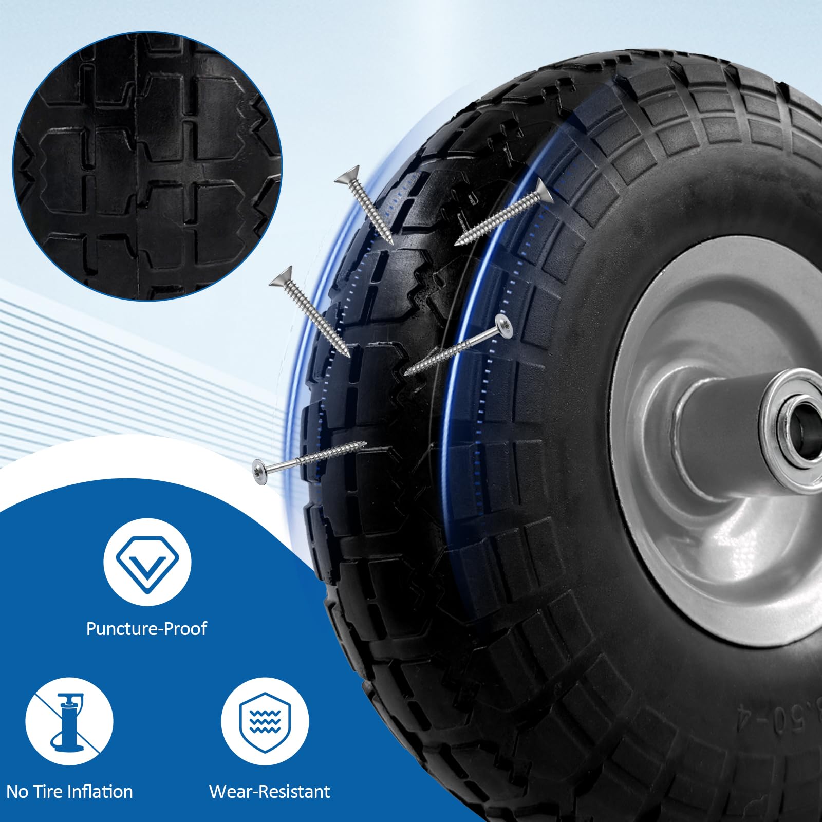 OEBYZWSL assembly fit for wheelbarrows, easy to install and upgrade mobility.