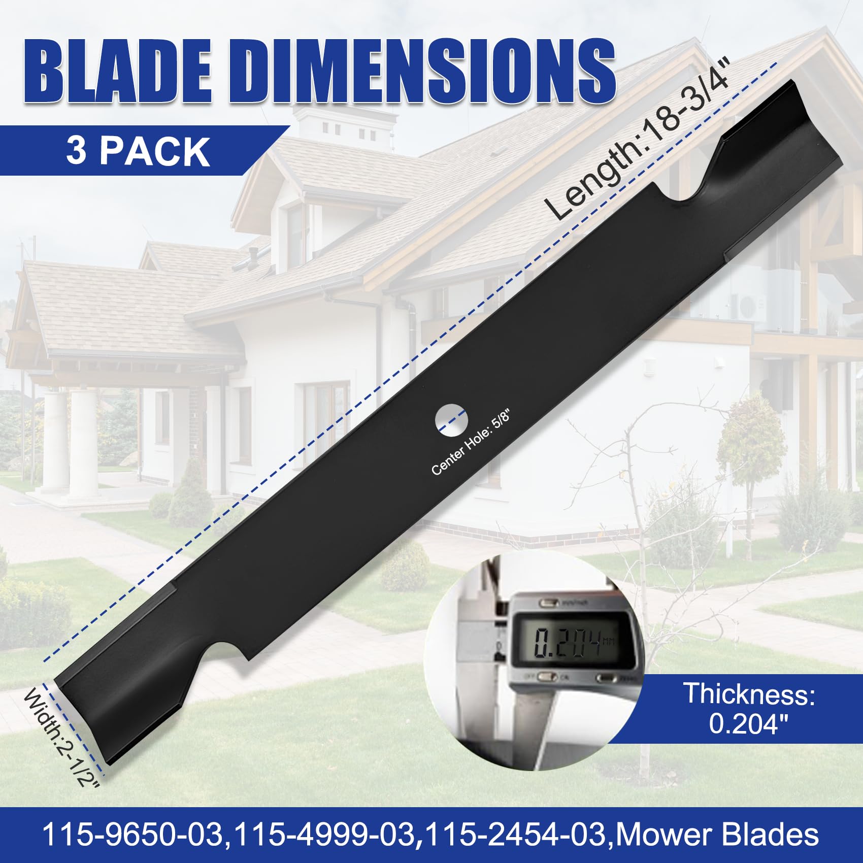 OEM Upgrade 115-9650-03 blade cutting-edge detail highlights precision edge