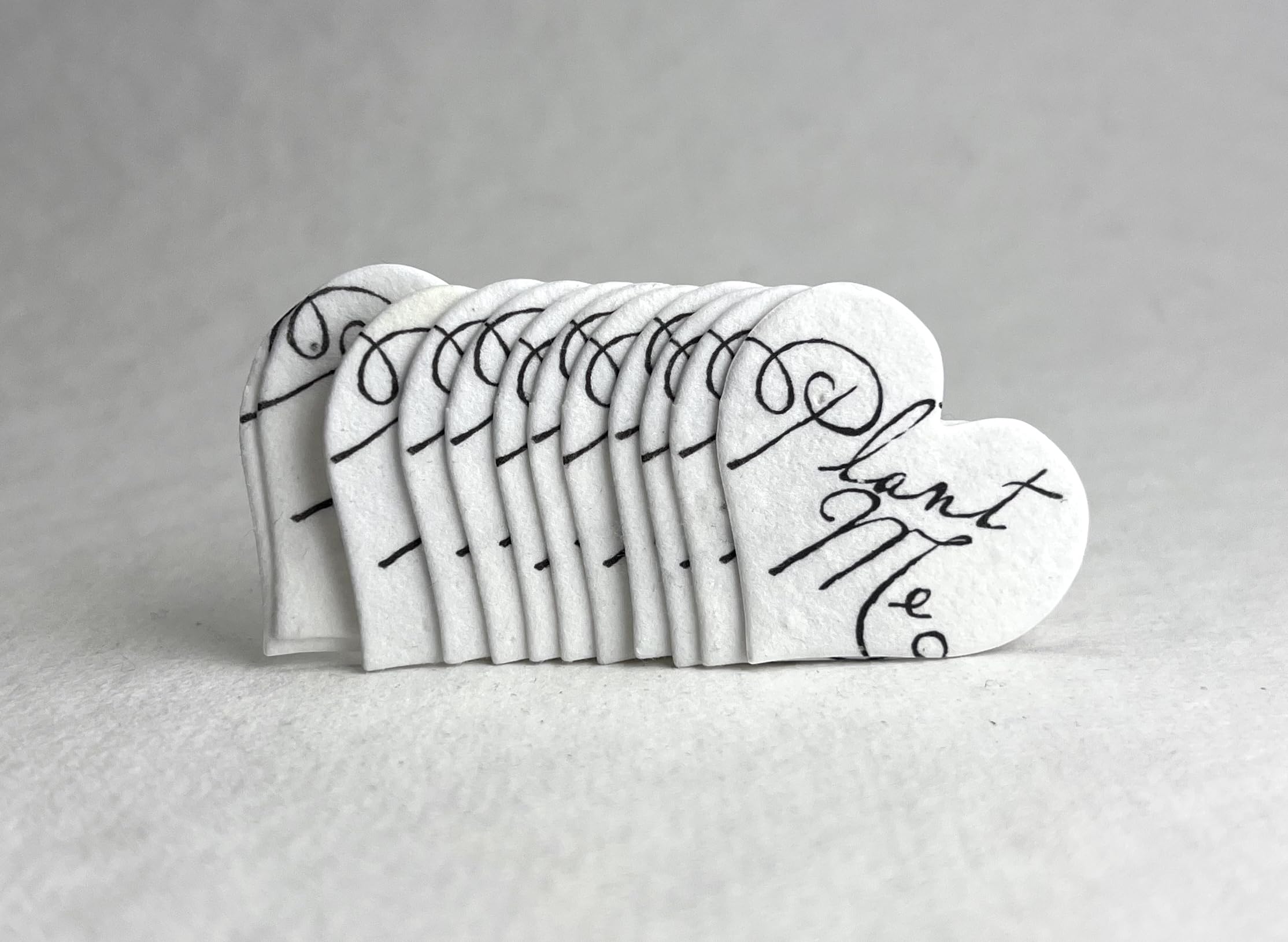 Of The Earth cotton fiber seed paper heart tag suitable for garden-friendly gifts