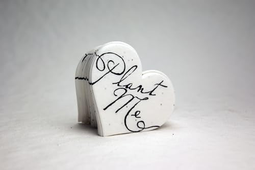 Of The Earth wildflower seed paper heart tag Seattle-made, printed with water-based inks