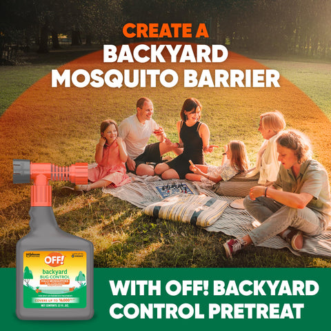 OFF! Mosquito protection around trees supports comfortable outdoor gatherings