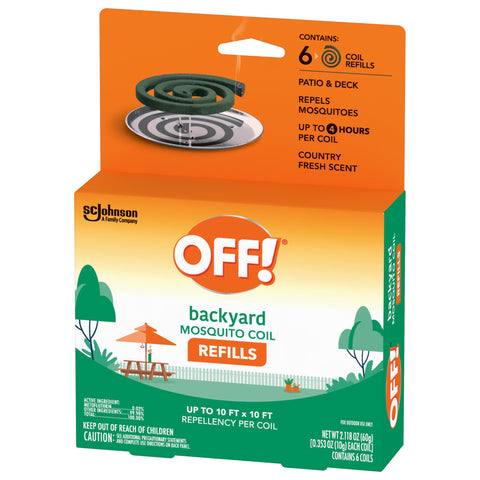 OFF! Refills illustrate coverage up to 100 sq ft for porch and deck.