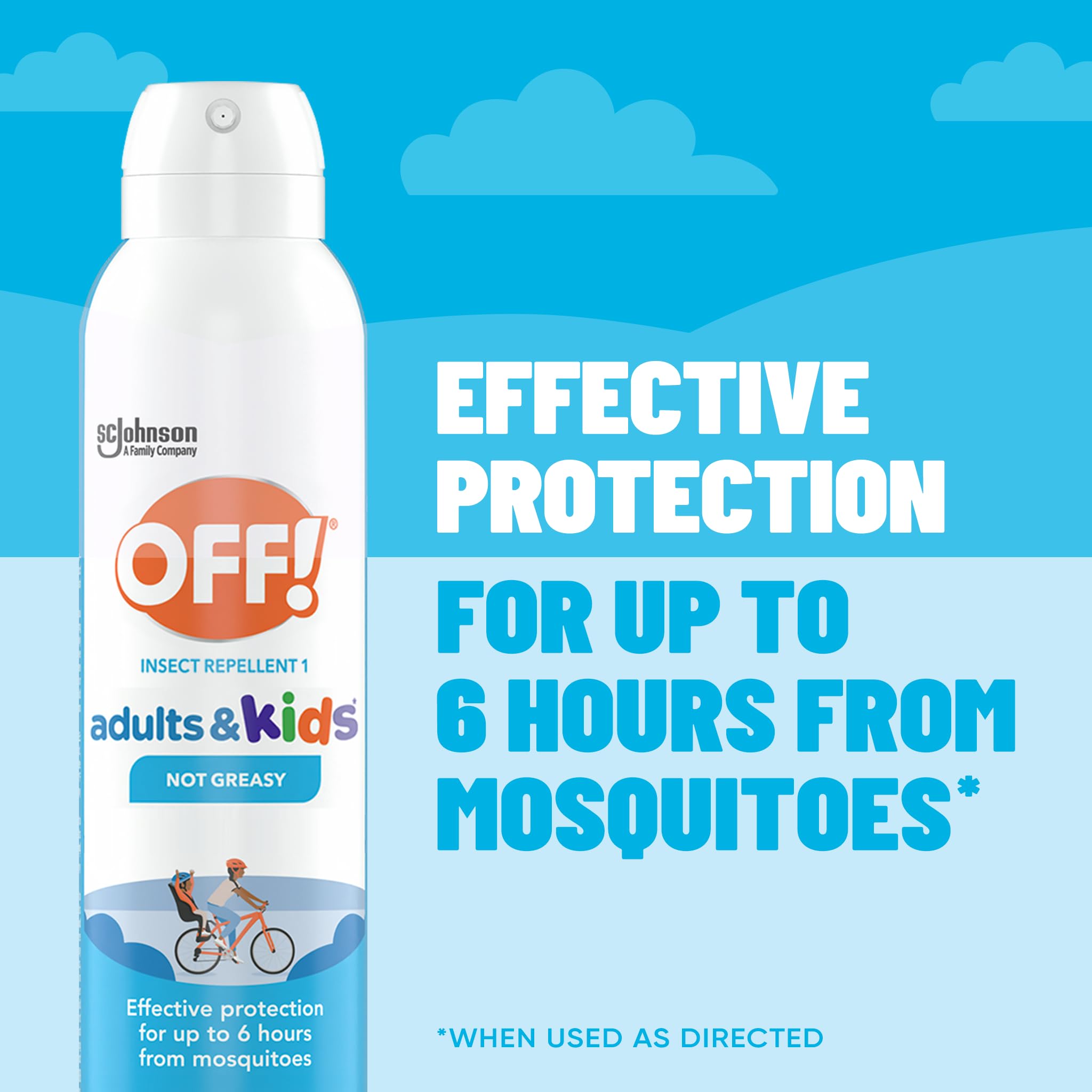 OFF! fragrance-free label highlights non-greasy skin comfort
