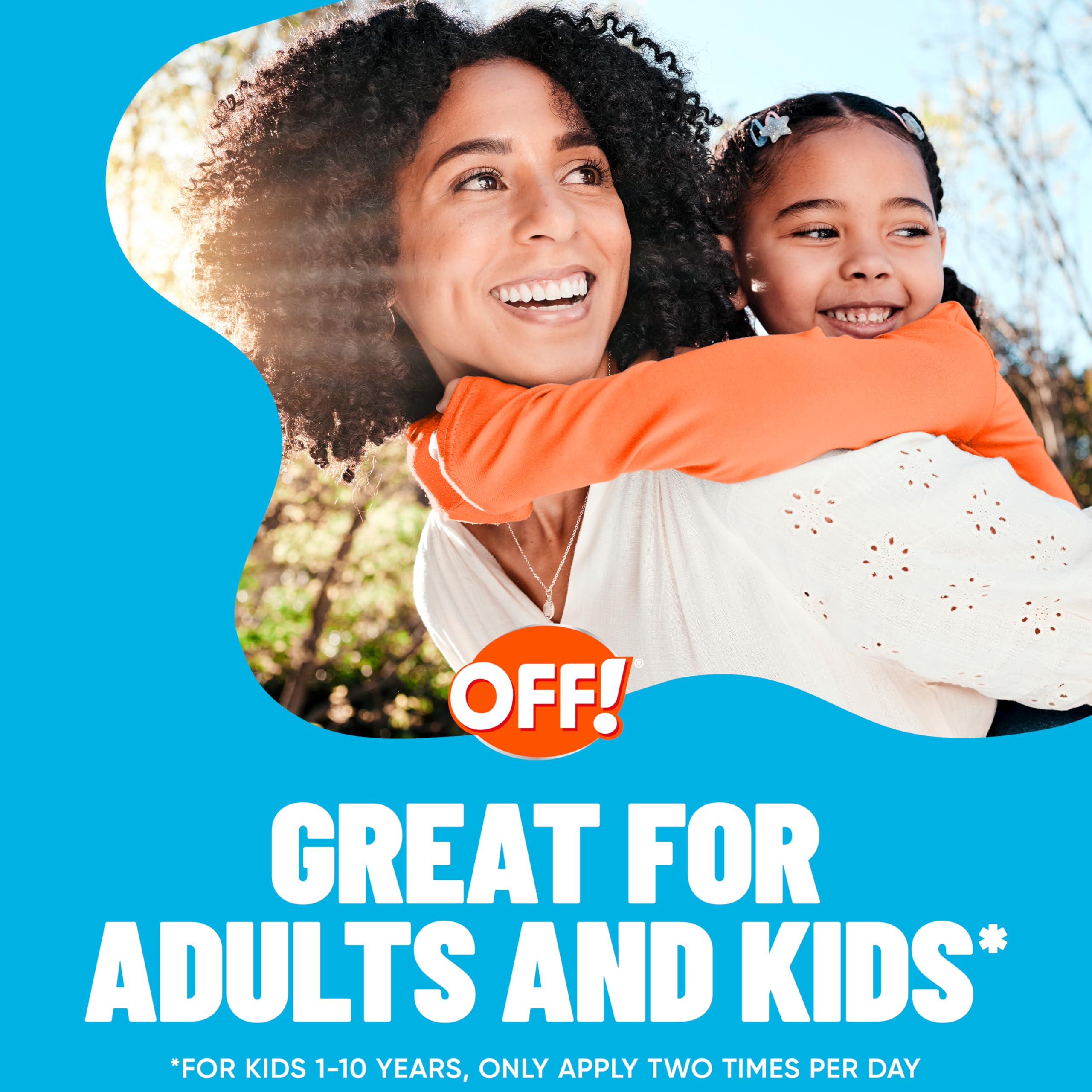 OFF! kids usage outdoors for ages 1 year and up