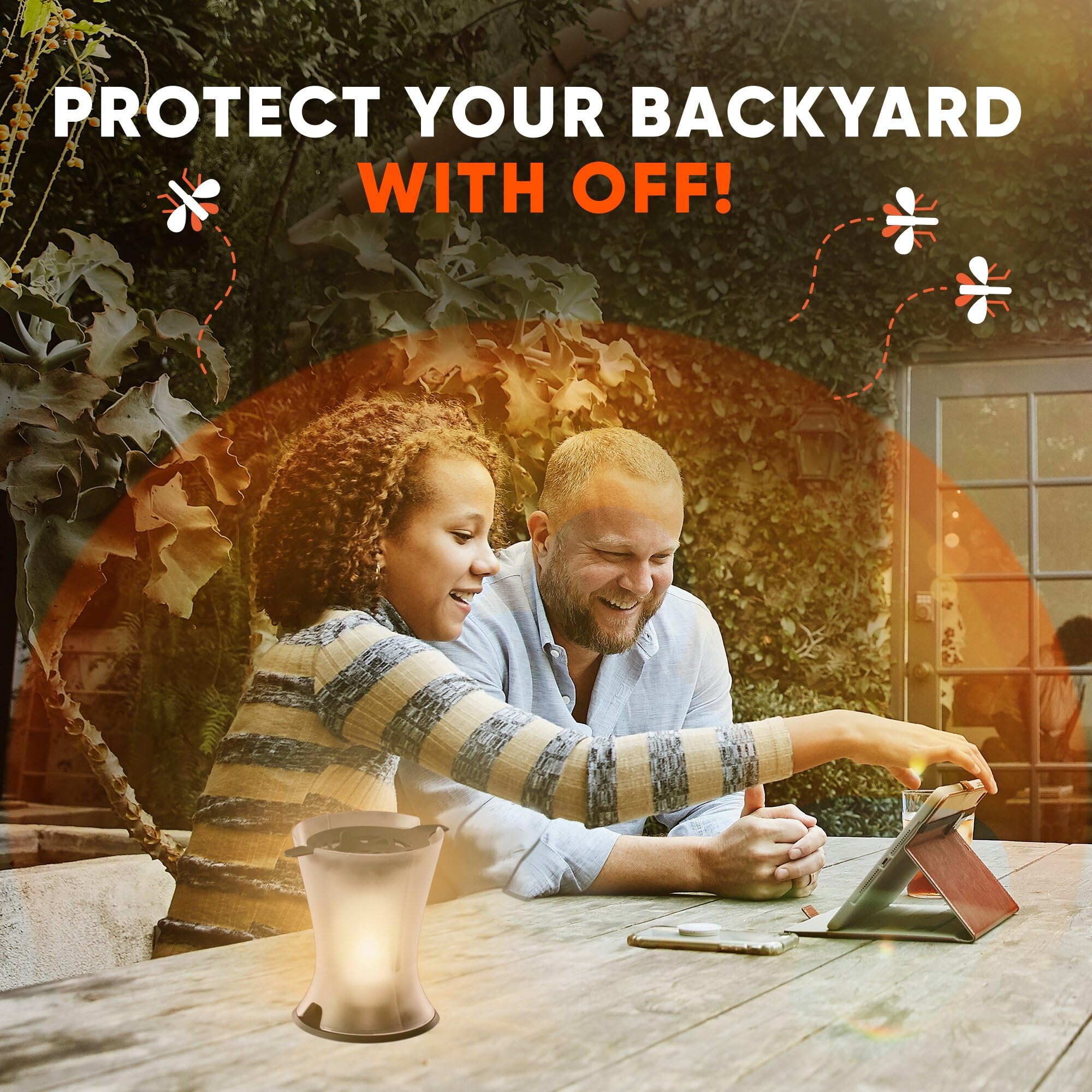 Safety reminder on OFF! Lamp to keep away from children and pets
