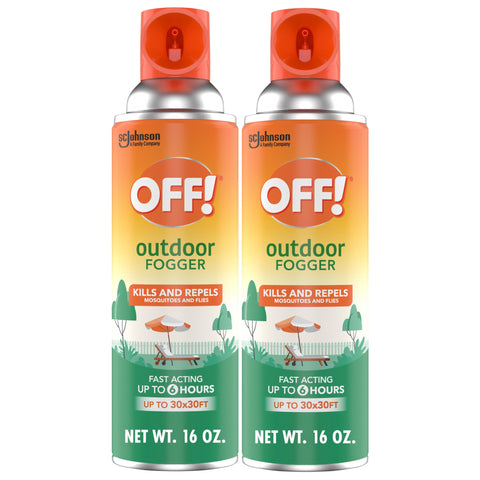 OFF! Outdoor Fogger being used to pretreat a backyard space.