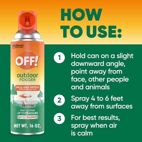 OFF! Outdoor Fogger two-pack packaging shown.