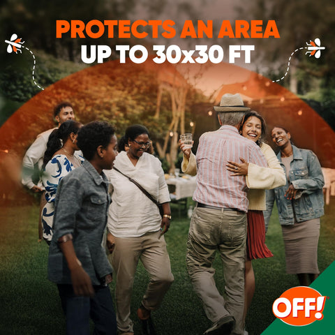 OFF! fogger targets wasps and gnats, making yard gatherings more enjoyable.