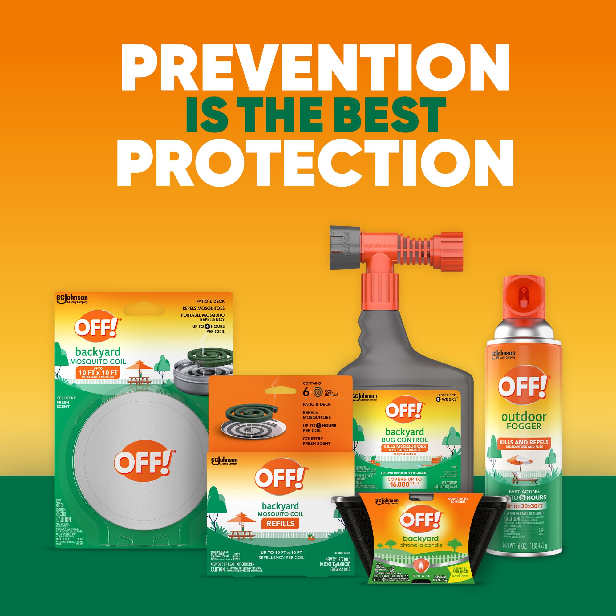 OFF! fogger is designed for outdoor use, helping protect spaces like patios and gardens.