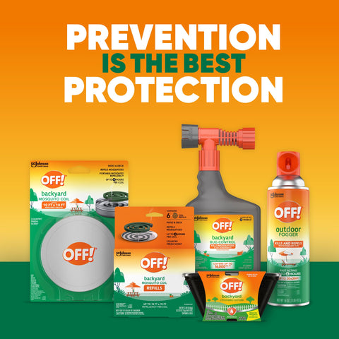OFF! fogger is designed for outdoor use, helping protect spaces like patios and gardens.