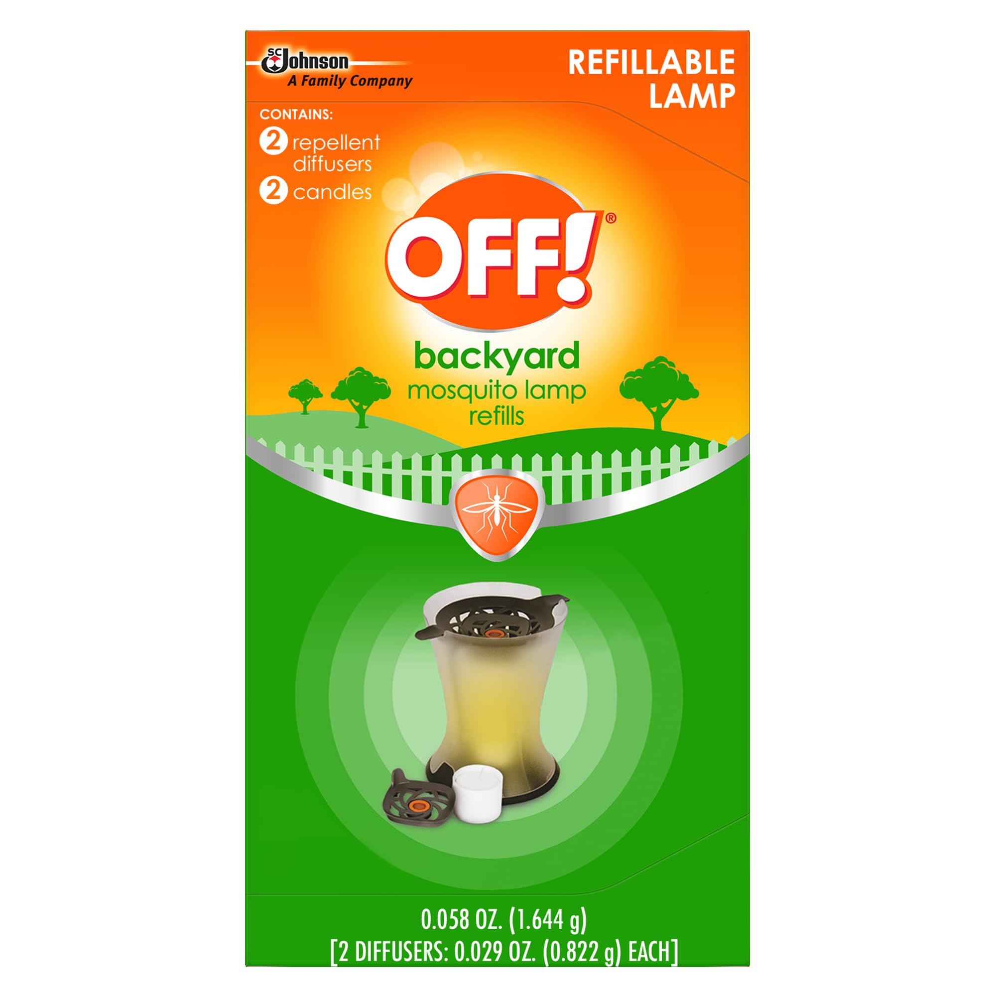OFF! Refillable Mosquito Lamp candle-lit lantern repels mosquitoes outdoors