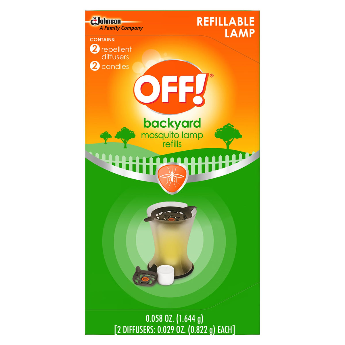 OFF! Refillable Mosquito Lamp candle-lit lantern repels mosquitoes outdoors
