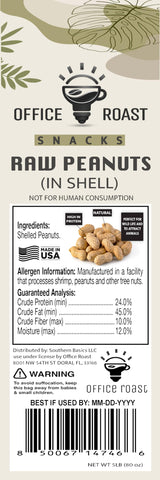 Snack setup ideas with raw peanuts ready to roast or mix