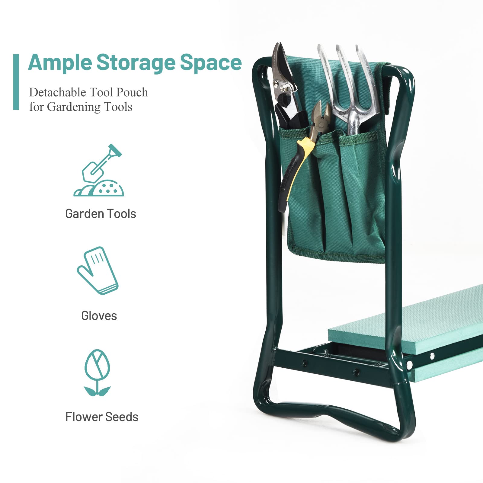 OfficeJOY powder-coated frame resists rust and wear for outdoor use.