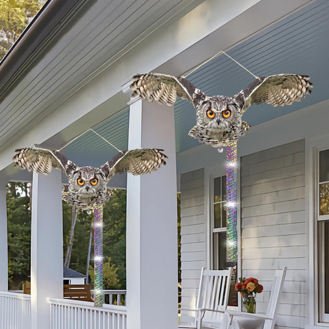 OffiCreative owl deterrent bells add gentle noise to scare birds