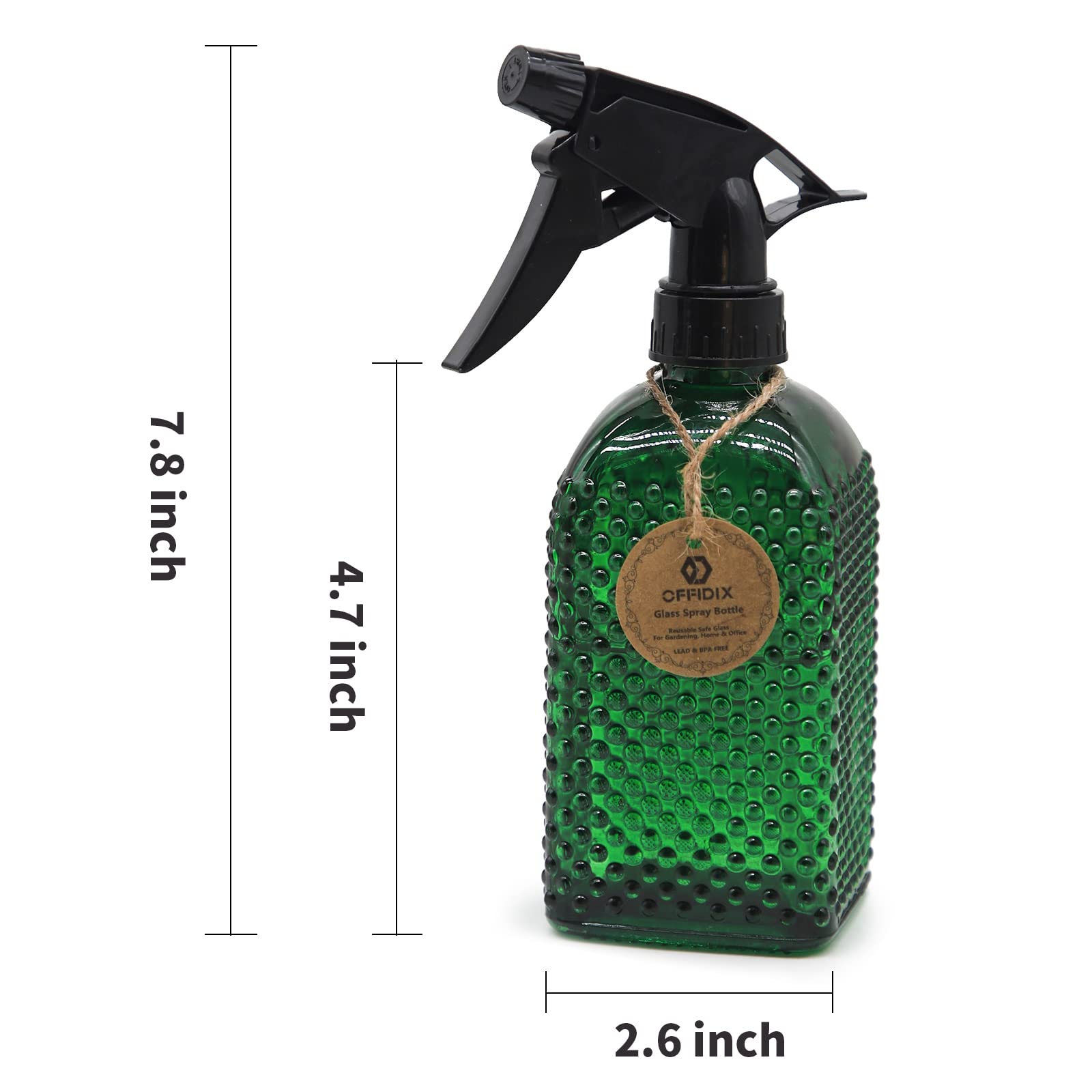 Offidix adjustable-nozzle sprayer switches from mist to stream for precision