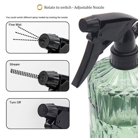 OFFIDIX adjustable nozzle enables mist or jet stream for versatile use.