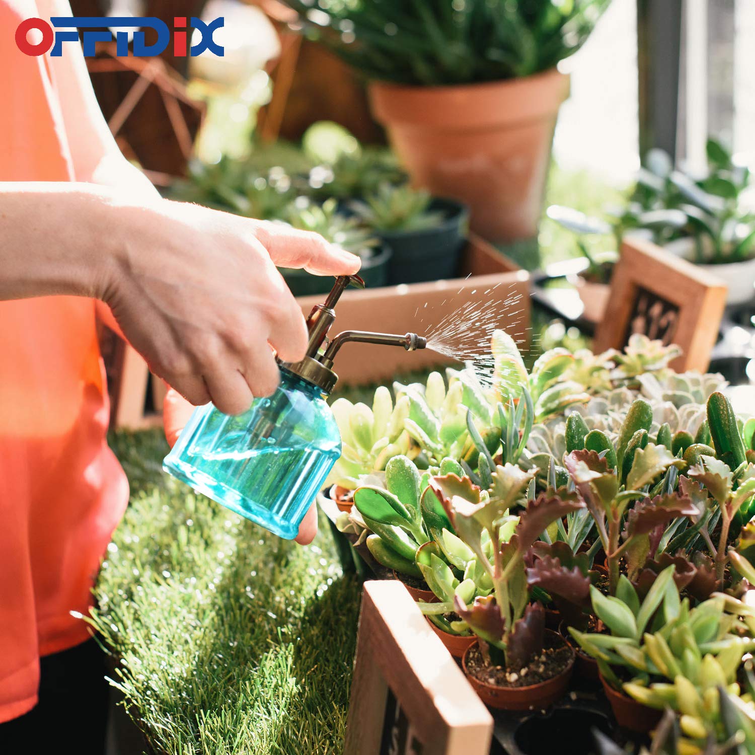 OFFIDIX ergonomic finger grip for comfortable spray action.
