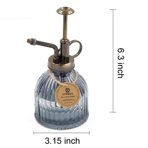 OFFIDIX Glass bottle shows water level for indoor plant care.
